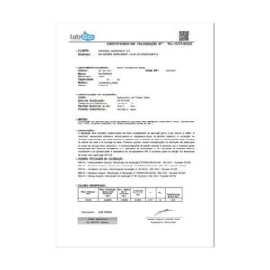 Calibração Rastreável NÃO RBC em Cone de Imhoff Graduado (3 pts)